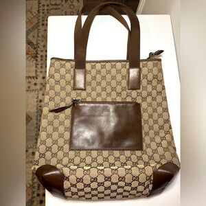 Gucci Vintage Guccisima Canvas Tote Bag - EUC
